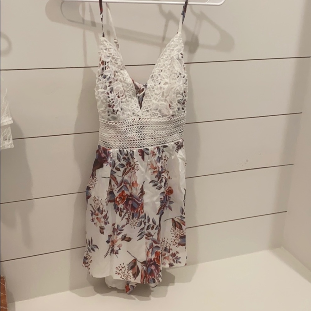 Dressy romper spaghetti straps